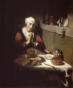 Nicolas Maes Old Woman in Prayer oil on canvas
